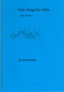 Solo Song For Viola : Ten Lines (2015).