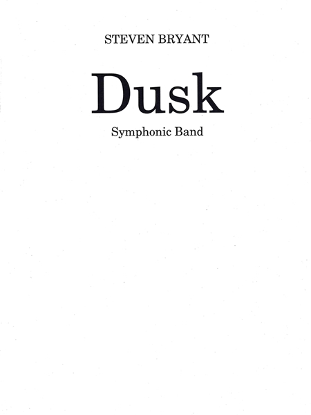 Dusk : For Band.