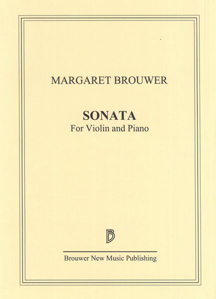 Sonata : For Violin and Piano.