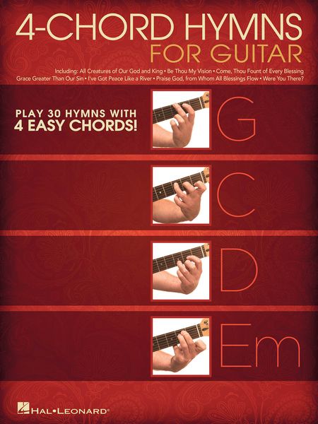 4-Chord Hymns For Guitar (G-C-D-Em).