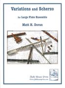 Variations and Scherzo : For Large Flute Ensemble.