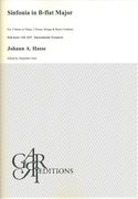 Sinfonia In B-Flat Major : For 2 Oboes Or Flutes, 2 Horns, Strings & Continuo / Ed. Alejandro Garri.