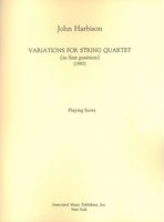 Variations : For String Quartet (In First Position) (1992).