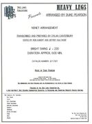 Heavy Legs : Nonet Arrangement / transcribed and Prepared by Dylan Canterbury.