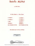 Saints Alive : For 5 Or 6 Brass Instruments.