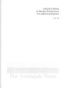 In Baroque Reminiscence : For Soprano and Piano.