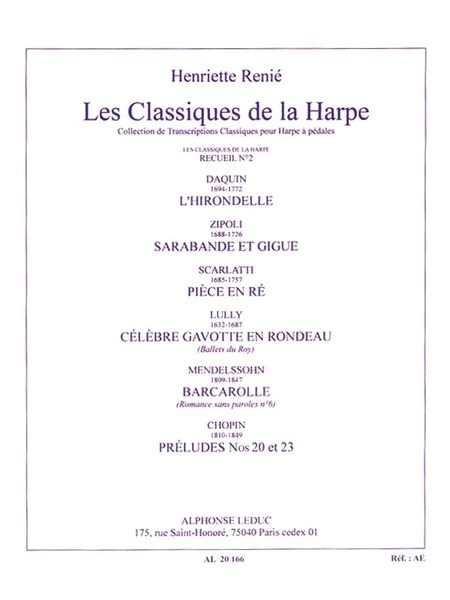 Classiques De la Harpe, Vol. 2 / edited by Henriette Renie.