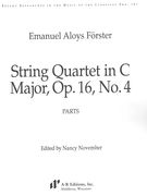 String Quartet In C Major, Op. 16, No. 4 / edited by Nancy November.
