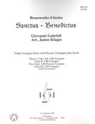 Sanctus - Benedictus : For Triple Trumpet Choir With Piccolo Trumpets / arr. by James Klages.