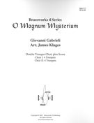 O Magnum Mysterium : For Double Trumpet Choir / arr. by James Klages.