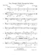 Yea, Though I Walk Through The Valley : Lament For Solo Cello.
