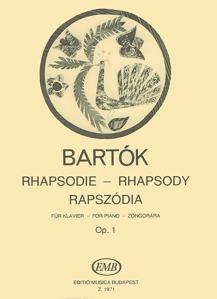 Rhapsodie (1st Version), Op. 1 : For Piano.