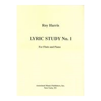 Lyric Study No. 1 : For Flute and Piano (1950).