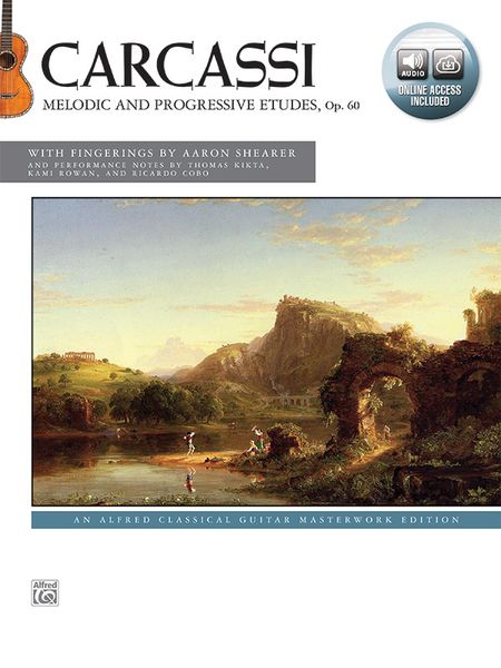 Melodic and Progressive Etudes, Op. 60 : For Guitar / Fingerings by Aaron Shearer.