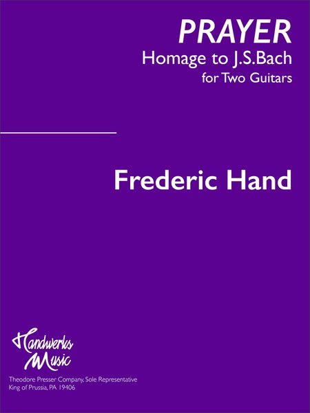 Prayer - Homage To J. S. Bach : For Two Guitars.