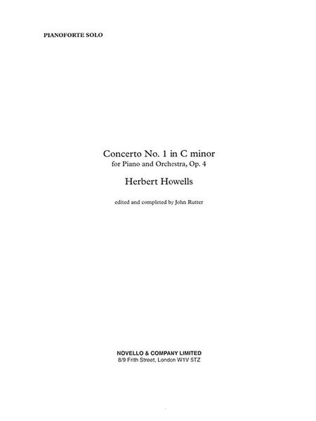 Concerto No. 1 In C Minor : For Piano and Orchestra, Op. 4 (1913).