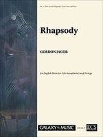 Rhapsody : For English Horn and String Orchestra - Piano reduction.