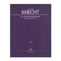 Der Sechste Psalm Davids : For Soli (SATB), Coro (SATB) and Orchestra / edited by Claudia Seidl.