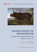 Six Quartet Sonatas, Op. 34, Vol. 1 (Nos. 1-3) : For Three Violins and Basso Continuo.