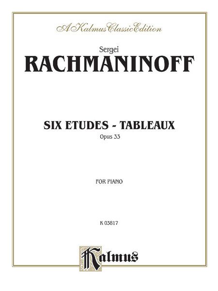 Etudes-Tableaux, Op. 33 : For Piano.