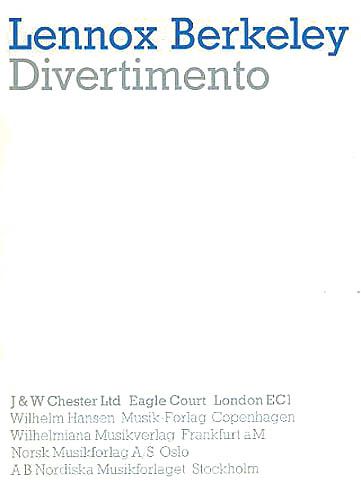 Divertimento : For Orchestra.