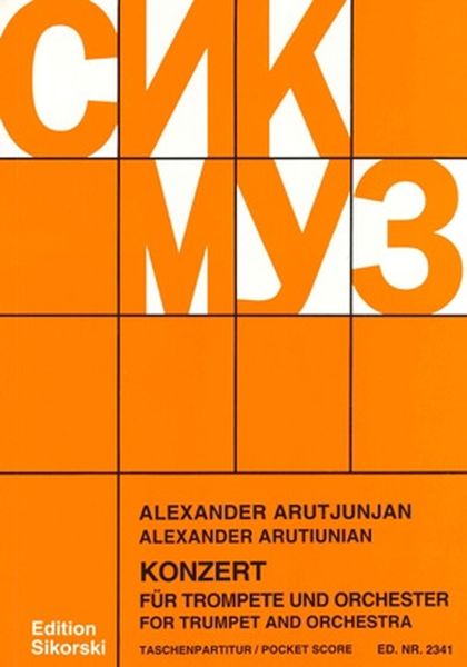 Konzert : Für Trompete und Orchester.