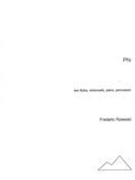 Phi : For Two Flutes, Violoncello, Piano and Percussion (1963).