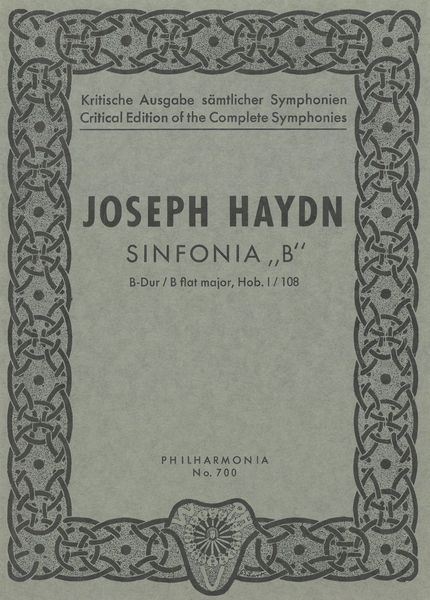 Sinfonia B In B Flat Major, Hob. I:108.