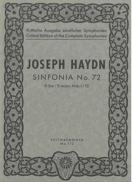 Sinfonia No. 72 In D Major, Hob. I:72.