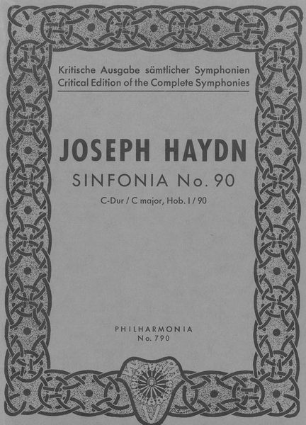 Sinfonia No. 90 In C Major, Hob. I:90.
