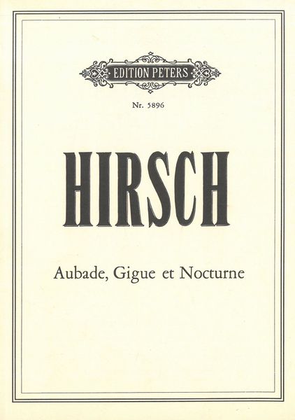 Aubade, Gigue Et Nocturne : For Chamber Orchestra.