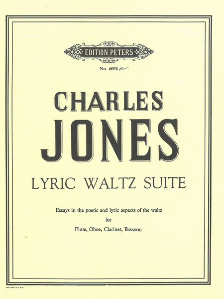 Lyric Waltz Suite : For Flute, Oboe, Clarinet and Bassoon.