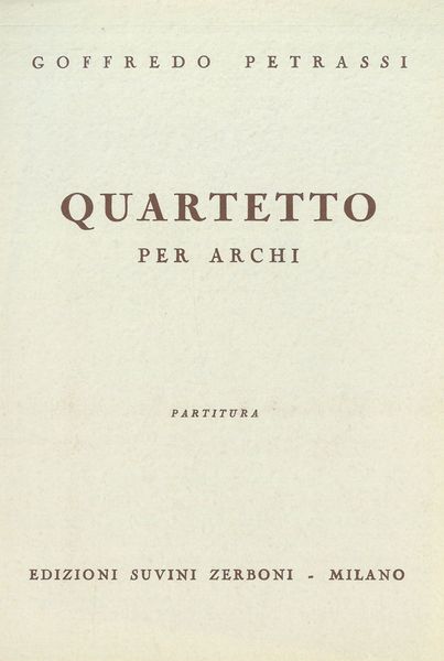 Quartetto Per Archi.