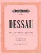Gerlügelte Satz : Für Soli, Chor und Instrumente (Klavierauszug/Chorpartitur).