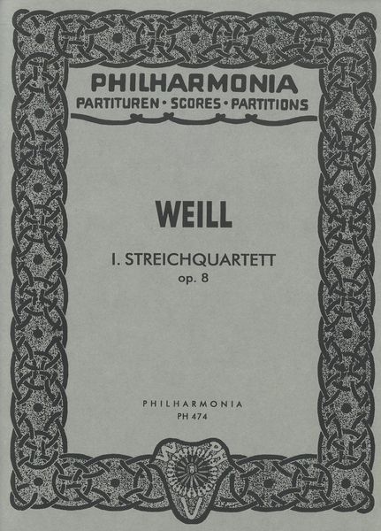 String Quartet No. 1, Op. 8.