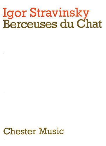 Berceuses De Chat : For Medium Voice and 3 Clarinets.
