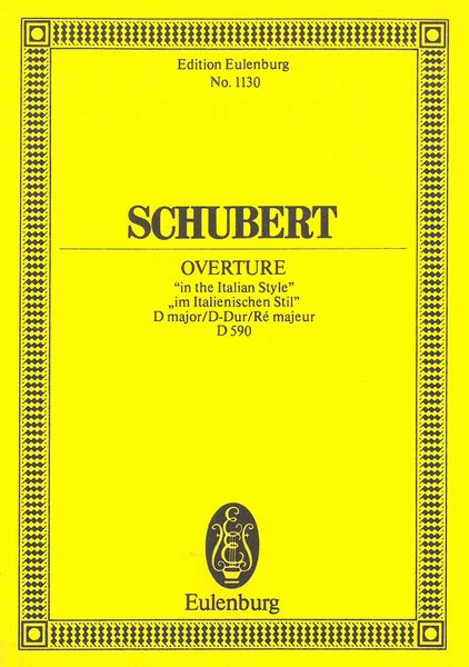 Overture In The Italian Style, D Major 590.