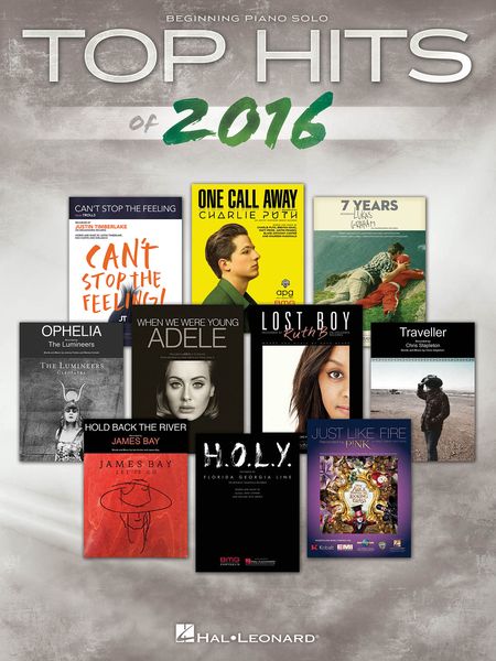 Top Hits of 2016 : Beginning Piano Solo.