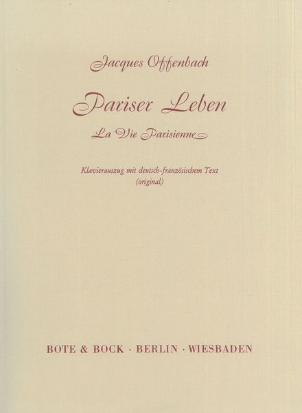 Vie Parisienne = Pariser Leben [G/F] (Original).