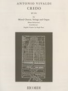 Credo : For Mixed Chorus, String & Organ, RV 591 [L/E] / English Version by Hugh Ross.
