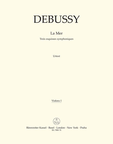 La Mer : Trois Esquisses Symphoniques - Violin 1 Part.