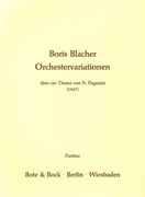 Orchestervariationen Über Ein Thema von Paganini (1947).