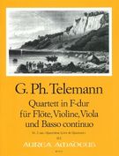 Quartett In F-Dur : For Flute, Violin, Viola and Basso Continuo.