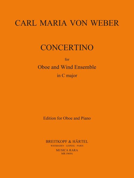 Concertino : For Oboe and Winds - Piano reduction.