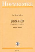 Sonata In G Minor : For Clarinet and Harp (Or Piano) / edited by Katharina Hanstedt.