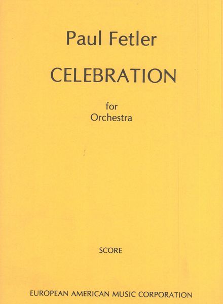 Celebration : For Orchestra.
