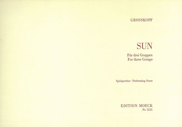 Sun : For Three Groups.
