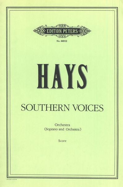 Southern Voices : For Soprano & Orchestra.