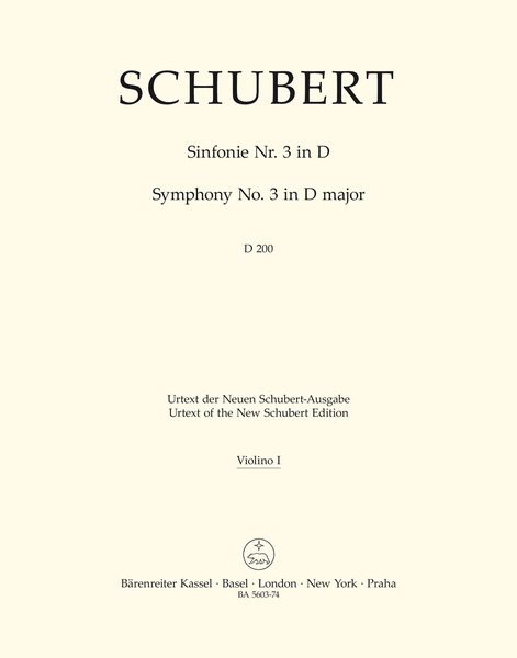 Symphony No. 3 In D Major, D. 200.