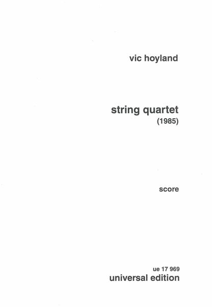 String Quartet (1985).